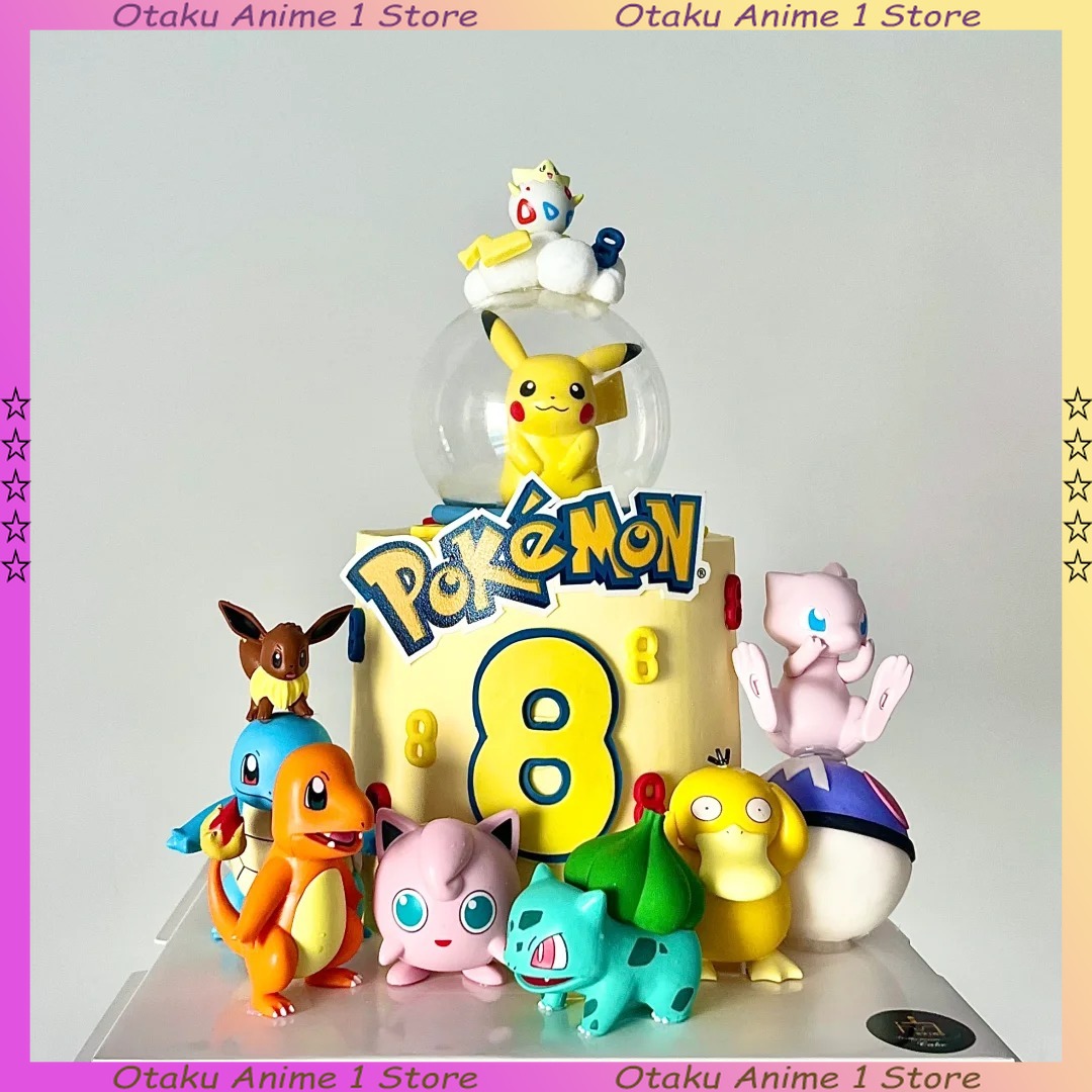 Pokemon Anime Merchandise - 13PCS/SET Pikachu Cake Topper Decoration Boy