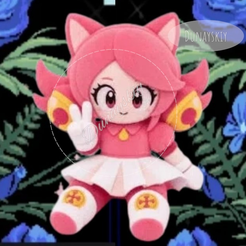 Deltarune Pink Cat Stuffed Plu - Anime Merchandise Dress ulasan dan harga