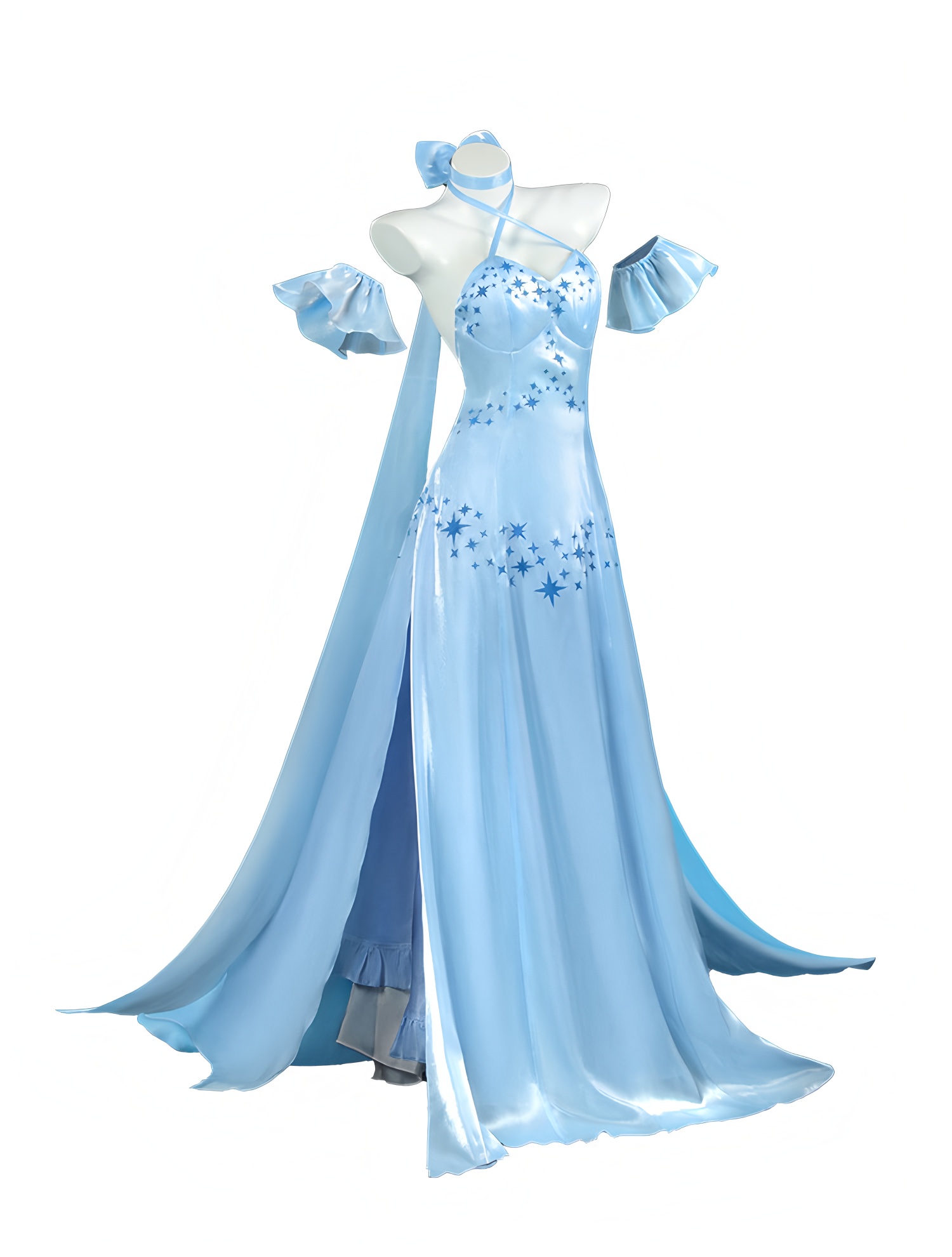 Game Re:Zero Emilia Cosplay Co - Anime Merchandise Dress ulasan dan harga